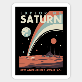 Exploring Saturn Sticker